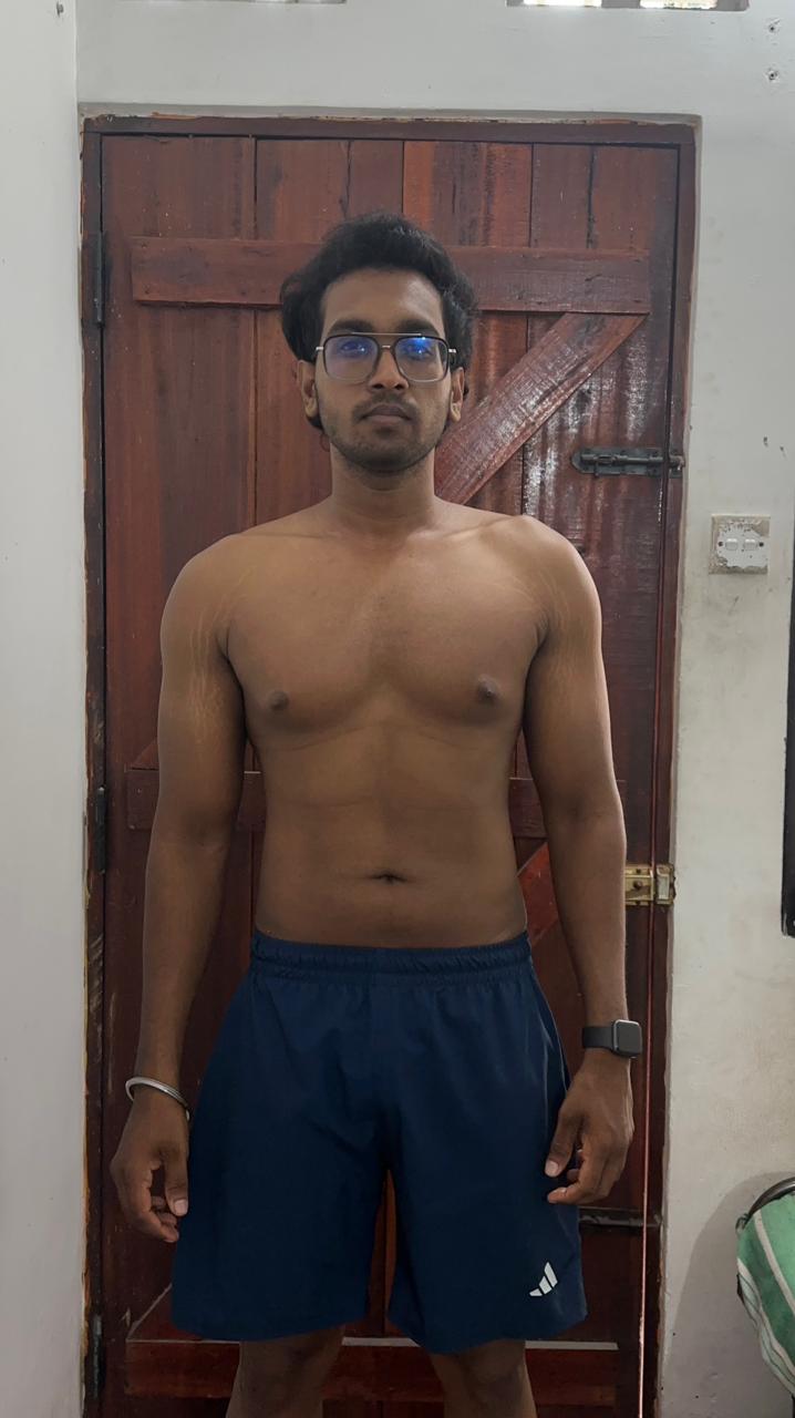 Client fat loss transformation after photo showing lean muscular physique